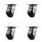 Service Caster 4 Inch Heavy Duty Glass Filled Nylon Caster Set with Roller Bearings, 4PK SCC-35S420-GFNR-4 - alternate 1